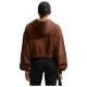 Nike Γυναικεία ζακέτα Studio Fleece Oversized Cropped Full-Zip Hoodie